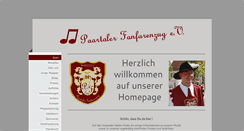 Desktop Screenshot of paartaler-fanfarenzug.de